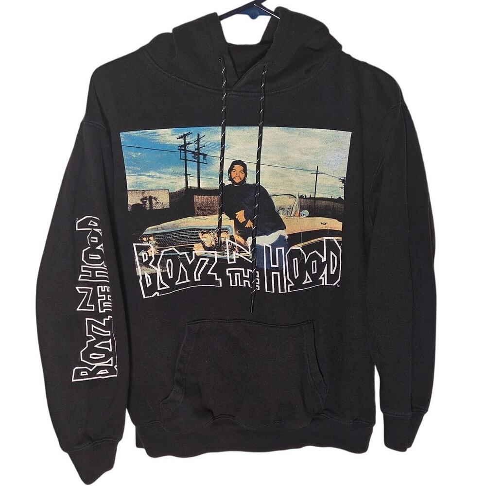 Retro Boyz N The Hood Ice Cube Black Small Hoodie